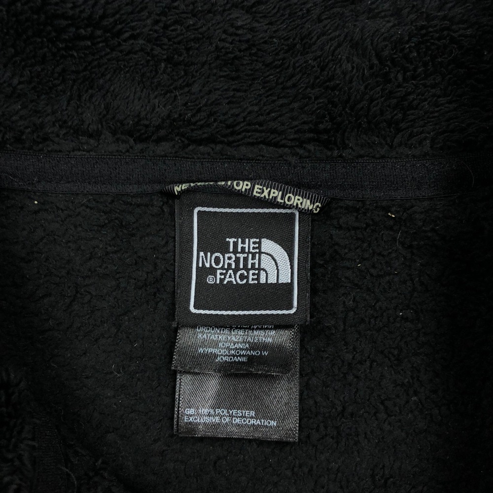The North Face Osito Fleece Jacket Womens XL Black Full Zip Soft Fuzzy Coat - Picture 3 of 10